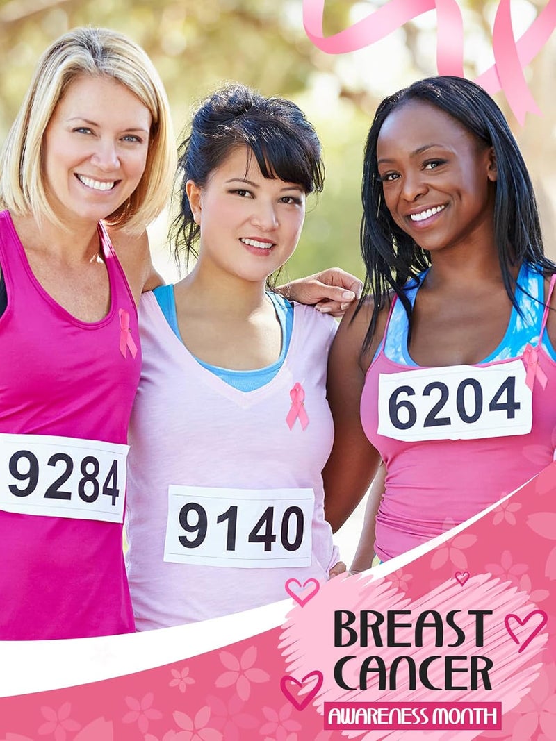 Alphatool 100 Pcs Breast Cancer Awareness Pink Ribbon Pins - Breast Cancer Gifts for Woman Breast Cancer Awareness Accessories for Public Event Charity Survivor Campaign Party Favors - Image 3